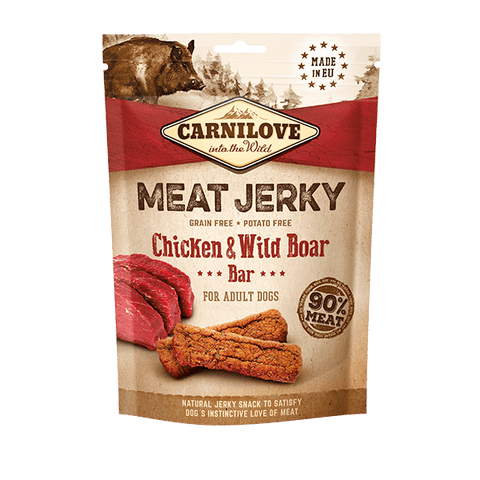CARNILOVE JERKY CHICKEN & WILD BOAR