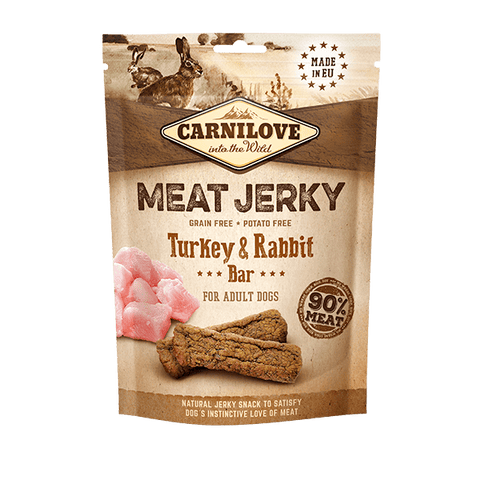 CARNILOVE JERKY TURKEY & RABBIT FILLET