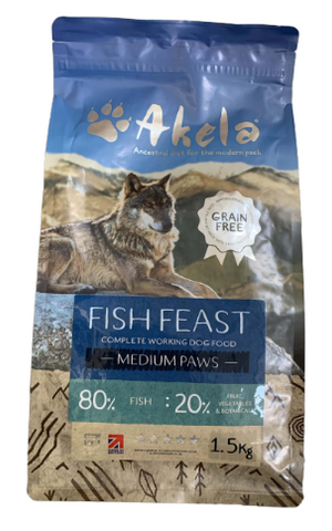 AKELA FISH FEAST 80:20 MEDIUM PAWS