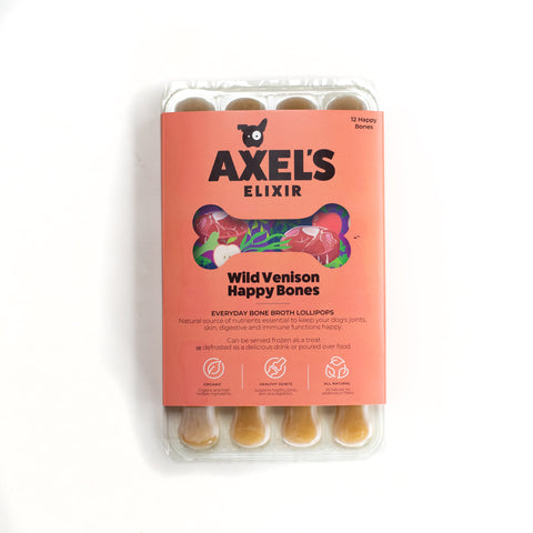 AXEL'S ELIXIR WILD VENISON HAPPY BONE BROTH
